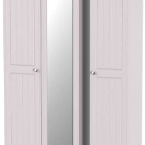 Vienna Cashmere 3 Door Tall Triple Wardrobe - 1 Mirror