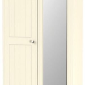 Vienna Cream 2 Door Tall Wardrobe - 1 Mirror