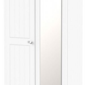 Vienna Porcelain 2 Door Tall Wardrobe - 1 Mirror