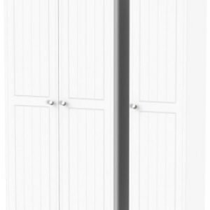 Vienna Porcelain 3 Door Triple Wardrobe