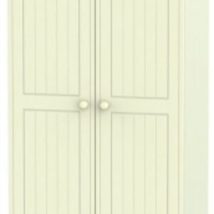 Warwick Cream 2 Door 2 Drawer Tall Wardrobe