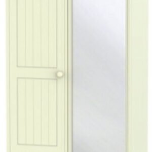 Warwick Cream 2 Door Mirror Wardrobe - 1 Mirror