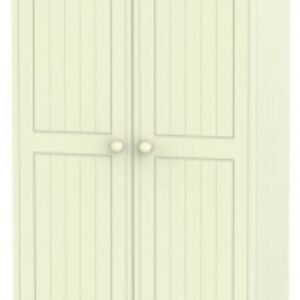 Warwick Cream 2 Door Plain Tall Wardrobe