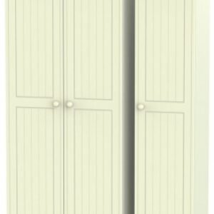 Warwick Cream 3 Door Triple Wardrobe