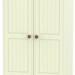 Warwick Cream and Oak 2 Door 2 Drawer Double Wardrobe