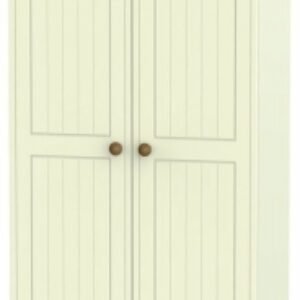 Warwick Cream and Oak 2 Door Plain Wardrobe