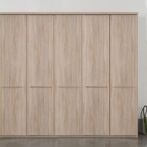 Wiemann Dakar 2 250cm Rustic Oak 5 Door Wardrobe