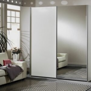 Wiemann Miami 200cm White 2 Door Mirror Sliding Wardrobe