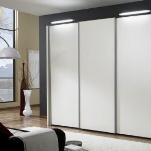 Wiemann Miami 250cm White 3 Door Sliding Wardrobe