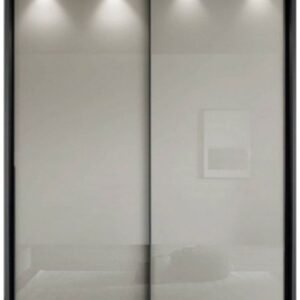 Wiemann Nizza 150cm Champagne Glass 2 Door Sliding Wardrobe