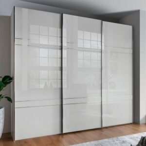 Wiemann Rialto 300cm White Trim 3 Door Sliding Wardrobe