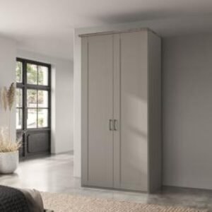 Wiemann Suffolk 100cm Pebble Grey 2 Door Wardrobe