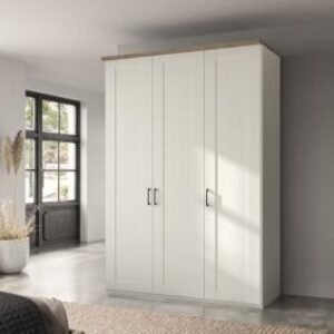 Wiemann Suffolk 150cm White 3 Door Wardrobe