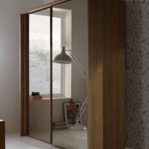 Wiemann Sydney 210cm Oak 2 Door Full Mirrored Sliding Wardrobe