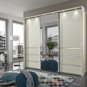 Wiemann VIP Malibu 250cm Champagne 3 Door Combi Sliding Wardrobe