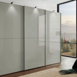 Wiemann VIP Westside 2 Grey Glass Front Sliding Wardrobe - Variation Available