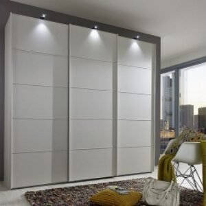 Wiemann VIP Westside 280cm White 3 Door Sliding Wardrobe