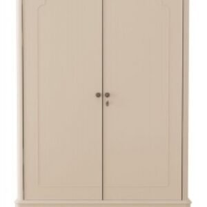 Willis and Gambier Ivory 2 Door 1 Drawer Double Wardrobe