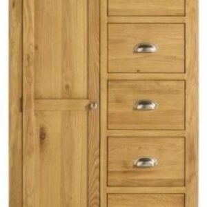 Woburn Rustic Oak Short Wardrobe