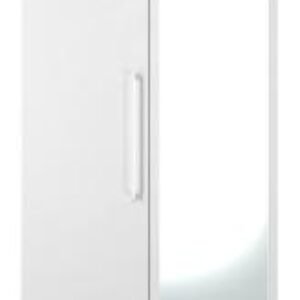 Worcester White 2 Door Tall Wardrobe - 1 Mirror