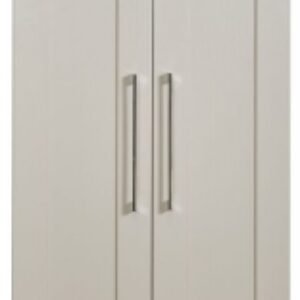 York Cashmere 2 Door Plain Tall Wardrobe