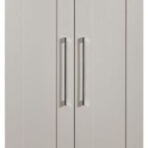 York Cashmere Ash 2 Door 2 Drawer Tall Wardrobe