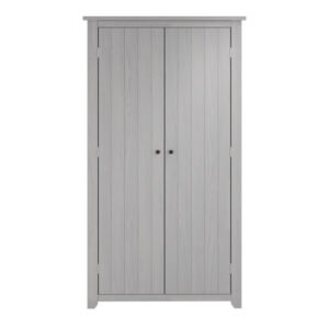 Havanan Wooden Wardrobe With 2 Doors In Grey