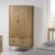 Avoch Wooden Wardrobe With 2 Doors 2 Drawers In Oak