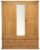 Churchill Waxed Pine 3 Door Combi Wardrobe