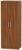 Contrast Noche Walnut 2 Door Plain Tall Wardrobe