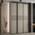 Delta Wooden Wardrobe With 3 Sliding Doors In Cashmere