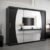 Eden Mirrored Wardrobe 3 Sliding Doors 250cm In Black