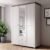 Eilat Mirrored Wardrobe With 3 Doors In Abisko Ash