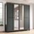 Eilat Mirrored Wardrobe With 4 Doors In Green