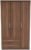 Gina Walnut Effect 3 Door Triple Wardrobe – LHF 2 Drawers