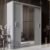 Ionia Wooden Wardrobe With 2 Sliding Doors In Matt Grey