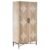 Karot Wooden Wardrobe With 2 Doors In Light Grey