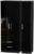 Knightsbridge Black Gloss 3 Door Tall Triple Wardrobe – LHF 2 Drawers