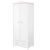 Lenoir Kids Wooden Wardrobe With 2 Doors 1 Drawer In Matt White