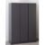 Mcgowen Wooden Wardrobe With 3 Doors In Grey