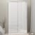 Nakou High Gloss Wardrobe With 1 Sliding Door In White