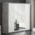 Namilon LED Mirrored Wardrobe 5 Doors In Gloss White Grey Marble