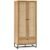 Pabla Wooden Wardrobe With 2 Doors 1 Drawer In Oak