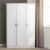 Parnu Wooden Wardrobe With 3 Doors In White And Oak