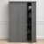 Paroya Wooden Wardrobe With 3 Doors In Matt Grey