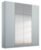 Rauch Alabama 181cm Silk Grey 4 Door Mirror Wardrobe