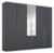 Rauch Alabama 226cm Metallic Grey 5 Door Combi Wardrobe