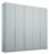 Rauch Alabama 226cm Silk Grey 5 Door Wardrobe