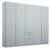 Rauch Alabama 226cm Silk Grey 5 Door Wardrobe with Drawers