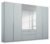 Rauch Alabama 271cm Silk Grey 6 Door Combi Wardrobe